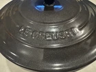 Creuset Midnight Gray Saucepan With Lid 2.75 Quart Cast Iron Enameled France Used. Price: $399.00.