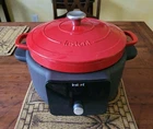 Instant Pot Precision Cast Iron Dutch Oven 6 Qt Red 5 1 Slow Cooker Used. Price: $64.50.