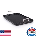 All-clad HA1 Expert Hard Anodized Nonstick Double Burner Grill Pan For Stovetop New. Price: $149.92.