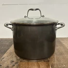 Kitchenaid 8 Qt Stainless Steel Colorfast Stockpot W/glass Lid Used. Price: $39.99.