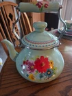 Beautiful The Pioneer Women Enamel Tea Pot Breezy Blossom Floral Pattern 2 Qt Used. Price: $24.99.