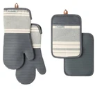 4 Piece Silicone Set -kitchen Oven Mitts For Home Cooking New. Price: $25.99.