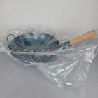 13.5 Blue Carbon Steel Wok Pan Pre-seasoned Flat Bottom Yosukata New. Price: $105.99.