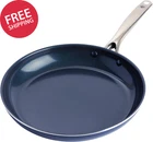 12" Nonstick Frying Pan Skillet, Diamond Infused Pfas & Ptfe-free Ceramic Pot, New. Price: $72.67.