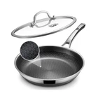 Non Stick Frying Pan 12" With Lid, Hybrid Stainless Steel, Oven & Induction Safe New. Price: $55.19.