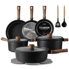 Carote Nonstick Pots And Pans Induction Titanium Cookware Set 16PCS Kitchen New. Price: $150.57.