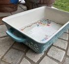 Pioneer Woman Mazie Pattern 7 X 10 Rectangular Stoneware Baking Dish Used. Price: $24.00.