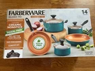 New Farberware Reliance Pro 14PC Copper Ceramic Nonstick Cookware Set, Last One. Price: $49.50.