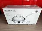 Wmf Cromargan Wok Cooking Pan With Steam Vent Lid 13" Stainless Steel New. Price: $269.99.