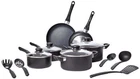 Amazon Basics Non-stick Cookware 15-PIECE Set, Pots, Pans And Utensils, Black New. Price: $174.99.