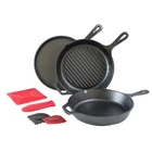 Lodge Essential Cast Iron Pan Set 6PCE New. Price: $127.22.