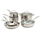 Denmark 10 Pc Stainless Steel Cookware Set Induction Oven Safe Pots & Pans New. Price: $69.76.