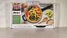 Parini Green Cast Iron 9 Round Pan Enameled Cookware Non-stick Durable New Box. Price: $23.99.