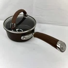 Circulon 1 Qt Sauce Pan Pot W/ Glass Lid Non Stick Hard Anodized Durability Used. Price: $8.95.