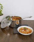 Sedona Kitchen 3.5QT Stainless Steel Sauce Pan W/ Draining Lid & Side Handle New. Price: $24.99.