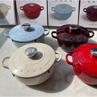 Smeg 24CM Enamel Cast Iron Pot With Lid - Retro Design, Gas & Induction Stove New. Price: $149.90.
