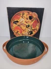 Boston Warehouse 12" Paella Dish Terra Cotta Model #09-134 Vintage Box Euc Used. Price: $49.99.