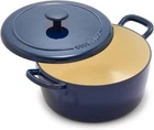 Greenpan X Bobby Flay 5.5QT Enameled Cast Iron Dutch Oven With Lid -cobalt Color New. Price: $64.99.