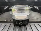 Bella Food Steamer 2-TIER With Lid Model XJ-10102A New No Box. Price: $25.99.