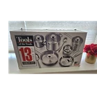 Tools Of The Trade Stainless Steel 13-PIECE Pan Set Dishwasher Safe Electric Gas New. Price: $119.99.