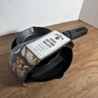 Jim Beam Set Of 3 Pre Seasoned Cast Iron Skillets, Black New. Price: $23.09.