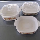 Corningware Romarin Vegetable. Three Total Two With Lids New. Price: $77.00.