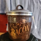 Ayesha Curry Enamel Steel 4" Bacon Grease Drippings Can, New With Tags. Price: $17.00.