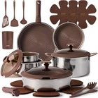 Carote 22PCS Hybrid Nonstick Pots And Pans Set, Stainless Steel Cookware Wit New. Price: $106.49.