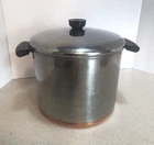 Vintage Pre 1962 Revere Ware Copper Clad X8 8QT Stock Pot Lid Riverside Ca Used. Price: $29.95.