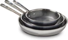 T-fal Hybridmesh Tri-ply Stainless Steel 3 Piece Frypan Cookware Set, 8, 10.25, New. Price: $232.46.
