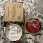 Cast Iron Dutch Oven With Lid 6L Non Stick Enamel Casserole Pot - By Nuovva Red New. Price: $44.99.