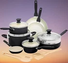 Greenpan Rio 16PC Hard Anodized Cookware Set, Pfas-free, Black New. Price: $204.70.