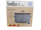 Bella 6.0 Qt Manual Slow COOKER,3 Temp Setting,ceramic Nonstick,stoneware Pot. Price: $39.95.