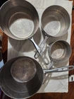 Vintage Vollrath Wear-ever Aluminum 4 Piece Sauce Pans Used. Price: $97.70.