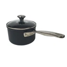Le Creuset Toughened Nonstick Pro Saucepan With Glass Lid 2 Qt. New. Price: $115.95.