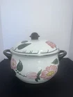 Fissler Dutch Oven With Lid, W. Germany, Wild Rose Floral Pattern 70-80'S, Heavy Used. Price: $28.98.