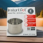 New Instant Pot Quart Stainless Steel Inner Cooking Liner Replacement 6QT. Price: $24.95.
