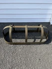 Vintage Brass Hanging Pot Rack With Rivets Kitchen Storage Pans Cook Wear Heavy Used. Price: $199.00.