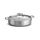 Tramontina Braiser Tri-ply Clad 6 Qt Covered Stainless Steel Durable Cookware New. Price: $117.55.