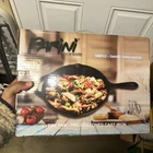 Parini Cookware Iron Fry Pan Pre-seasoned, Draining Spout, Hand Cast, Round New. Price: $20.00.