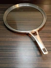 Calphalon Premier Space Saving Flat Glass Stainless Lid For 10" Fry Pan Skillet Used. Price: $17.95.