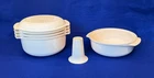 Tupperware 6-PIECE Stack Cooker Microwave Set (almond) Used. Price: $35.00.