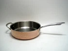 Cuisinart CTPP334-26H Tri-ply Copper Stainless 10.5" Quart Saute Pan Used. Price: $59.95.