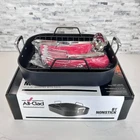 All-clad B1 Ns Roaster W/ RACK,13"X16" Mitts, Turkey Forks Open. Price: $99.99.