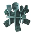 Thyme & Table 9-PIECE Set 5 Silicone Utensils 4 Felt Protectors Green New. Price: $32.00.