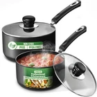 Utopia Kitchen Nonstick Saucepan Set, 1QT + 2QT (pack Of 1), Grey-black New. Price: $41.86.