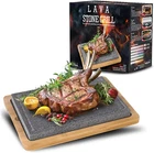 Artestia Extra Large Lava Stone For Cooking Steak, Hot Plates Tabletop Gri New. Price: $62.55.