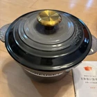 Le Creuset Cocotte Every Rice Pot 18CM Flint Oyster Gold Knob Enamel Cast Iron New. Price: $369.88.