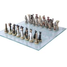 Crusader Vs Ottoman Chess Set With Glass Board New. Price: $134.99.