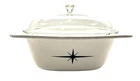 Rare Vintage Corningware Black Starburst 4-QT Dutch Oven P-34-B W/ Lid Atomic Used. Price: $347.60.